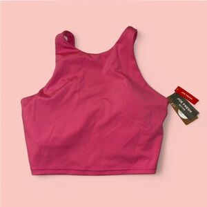 Joe Fresh Pink Crop Top Active